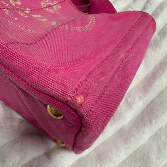Pink Prada Canapa Tote Bag - Picture 7 of 10